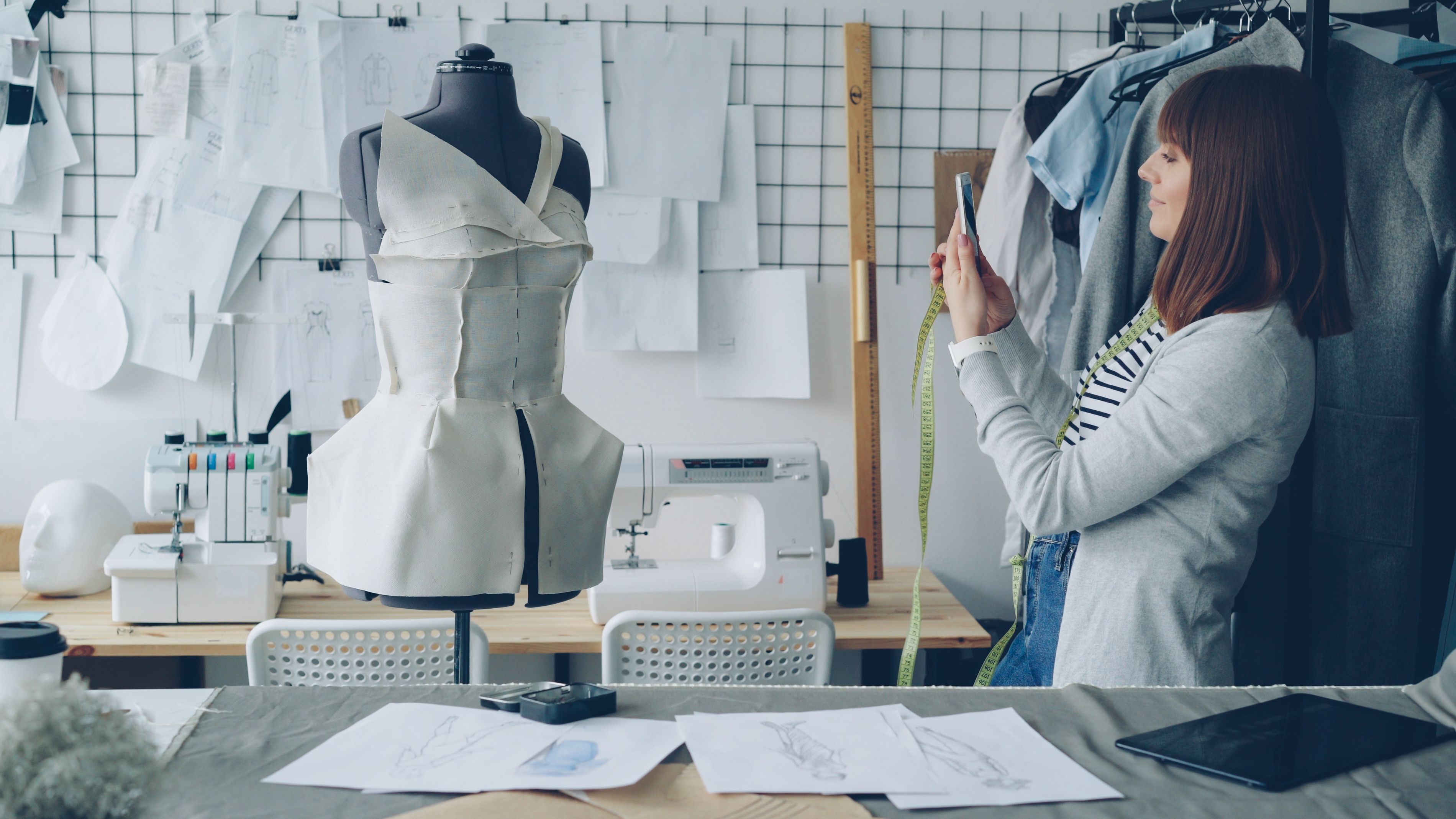 Elegant visual merchandising display showcasing products